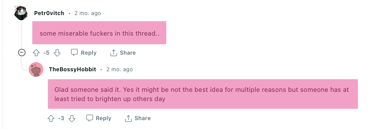 reddit screenshot