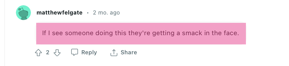 reddit screenshot